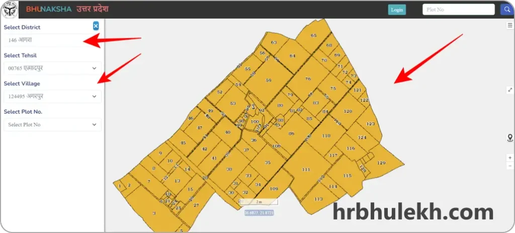 Up Bhu Naksha 2025 : उत्तर प्रदेश भू-नक्शा ऑनलाइन कैसे देखें ? 3 Up Bhu Naksha - Hrbhulekh.com